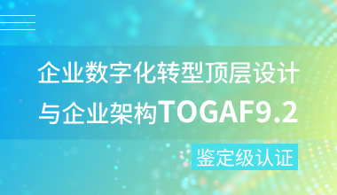 企业数字化转型顶层设计与TOGAF鉴定级认证