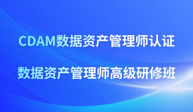 CDAM数据资产管理师认证&数据资产管理师高级研修班