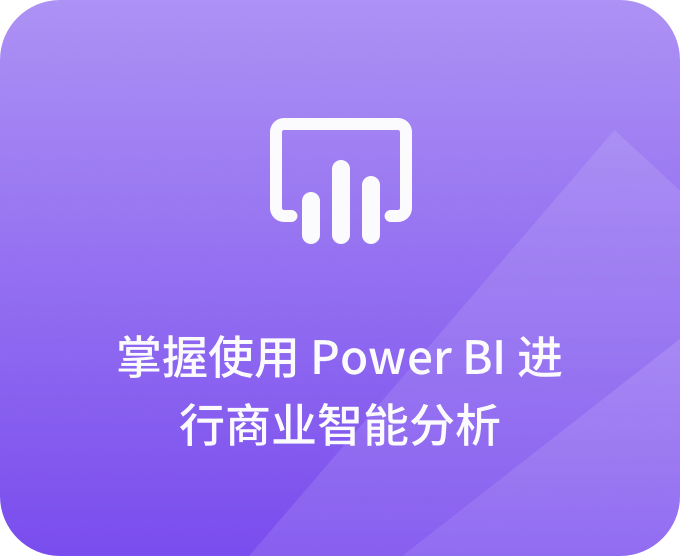 掌握使用Power BI进行商业只能分析